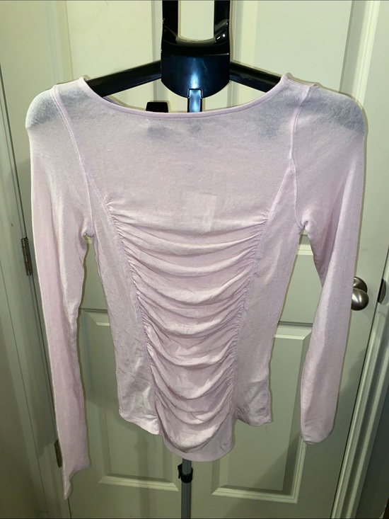 FP Movement by Free People Tops - NWT FREE PEOPLE PEPPERMINT BOAT NECK TOP (SHEER) IN LILAC BLOOM SIZE MEDIUM